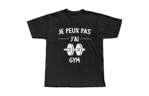 T-shirt Je Peux Pas J'ai Gym