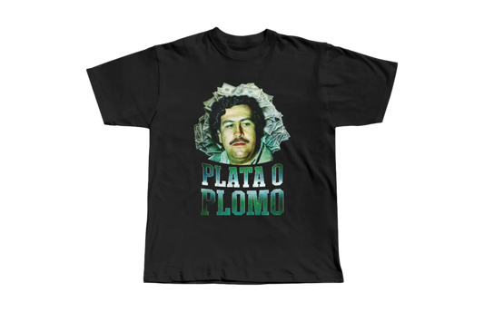 T-shirt plata o plomo noir